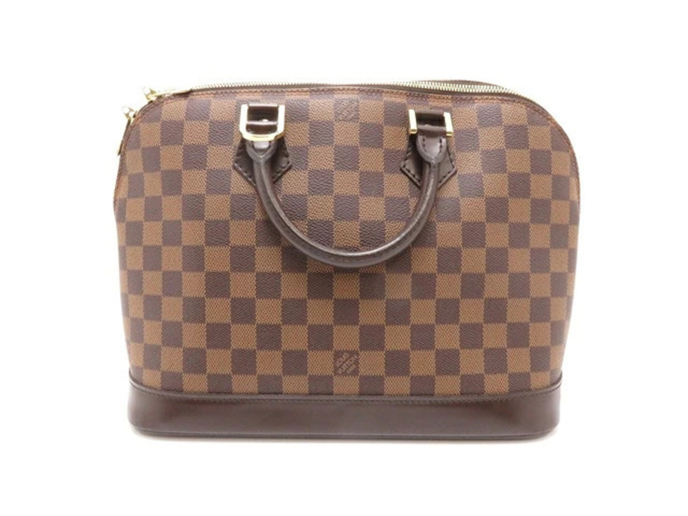 LOUIS VUITTON Alma Handbag Damier Brown